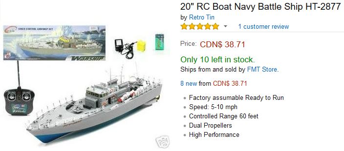 радиоуправляемый корабль 20 inch RC Boat Navy Battle Ship HT-2877