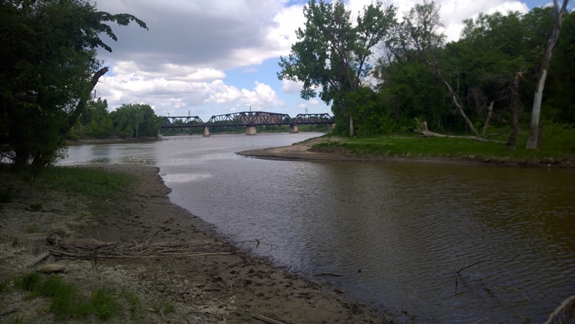 На велосипеде по Виннипегу. Река Сена. Winnipeg Seine River