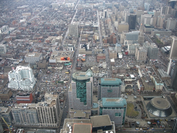 View from CN Tower Вид с Си-Эн Тауэр