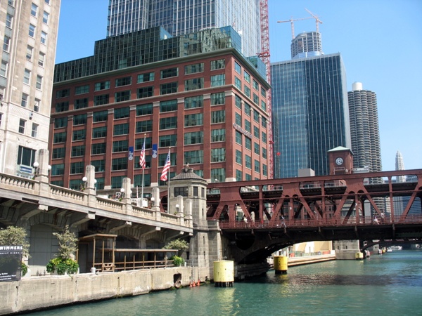 фотография разводного моста Чикаго