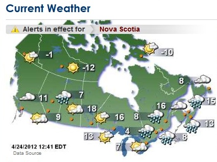 погода в Канаде в апреле