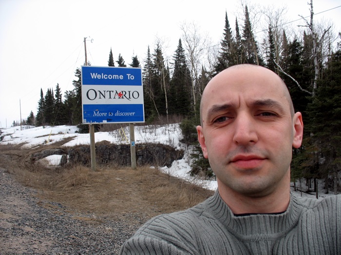 Черняков на границе Манитоба-Онтарио, Канада
