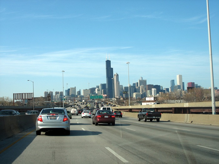 на машине по Америке небоскрёбы Чикаго
