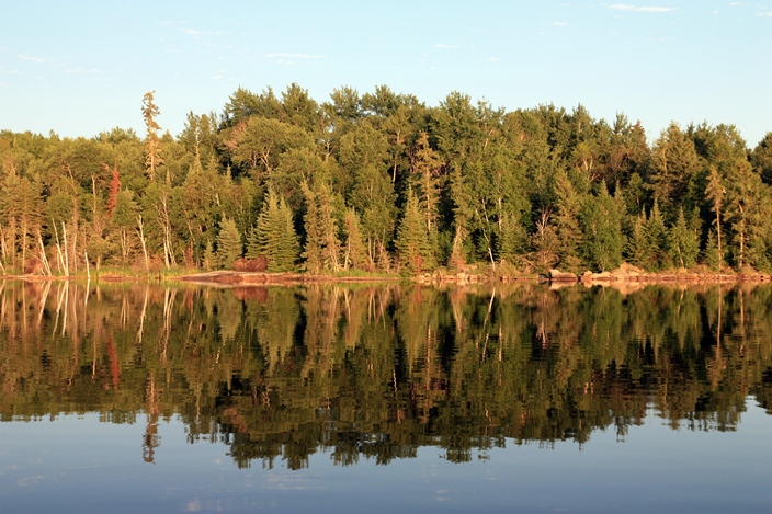 рыбалка на озере Walleye Lake Онтарио Канада Ontario Canada