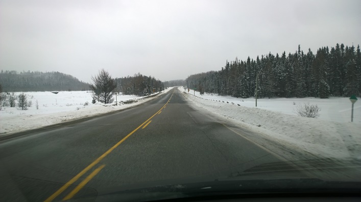 На машине по Канаде, Онтарио. Дорога из Fort Frances в Thunder Bay