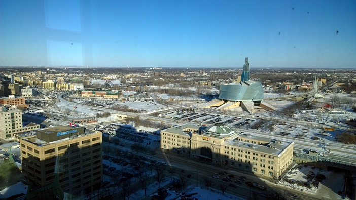 Виннипег даунтаун зима январь 2015 Winnipeg Downtown
