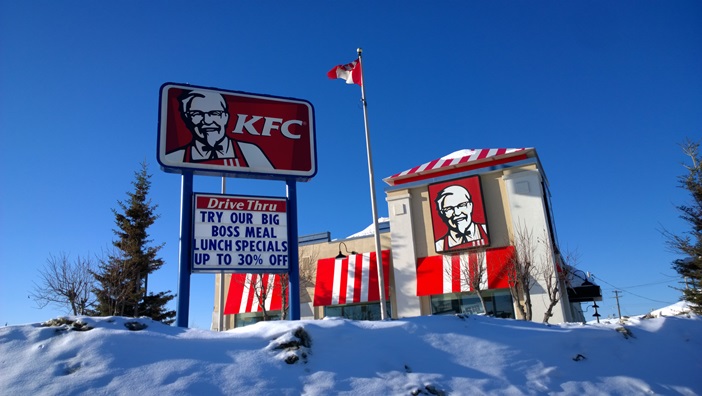 KFC Томпсон Манитоба Канада. Thompson Manitoba Canada