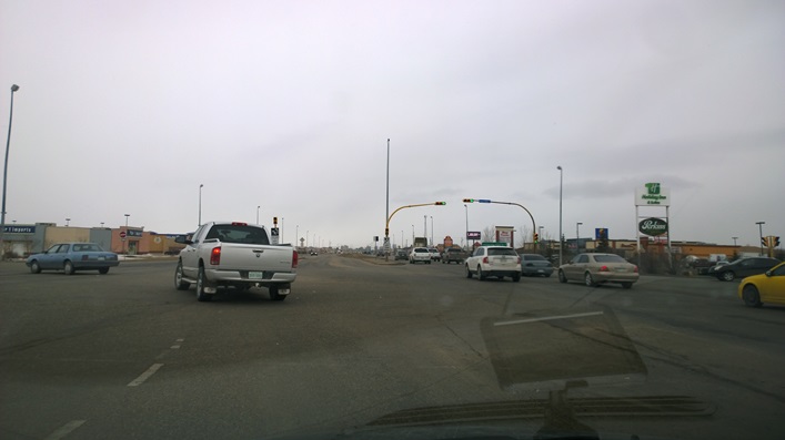 На машине перед городом Реджайна  Саскачеван Regina Saskatchewan