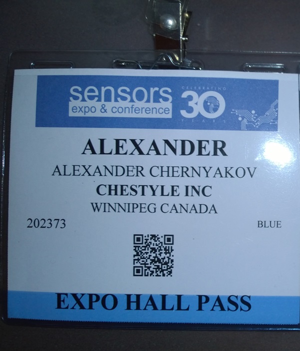 Черняков на конференции Сенсоры 2015 Лонг Бич Калифорния Chernyakov Sensors Expo and Conference Long Beach California