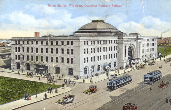 Виннипег улица Мэйн железнодорожный вокзал Юнион Winnipeg Main street Union Station