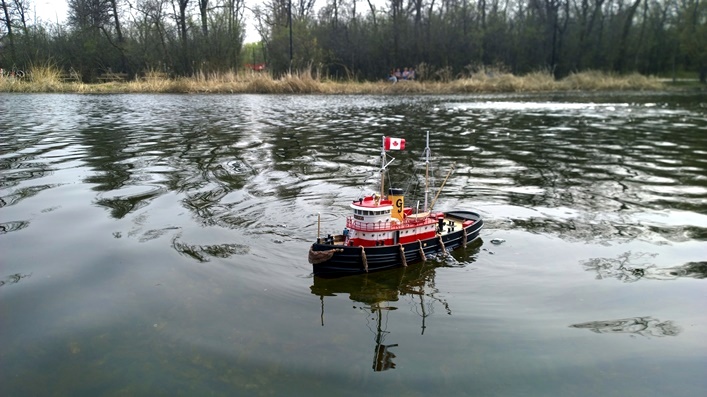 Winnipeg Model Boat Club Виннипежский клуб судомоделирования радиоупровляемы корабли. Ассинибоин парк, Виннипег.
