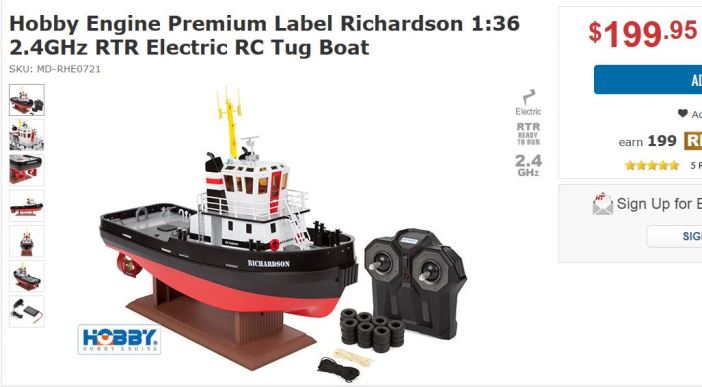 радиоуправляемый корабль Hobby Engine Premium Label Richardson